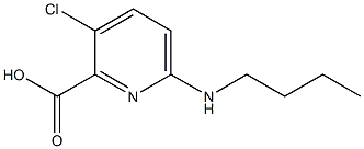 6-(butylamino)-3-chloropyridine-2-carboxylic acid Struktur