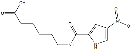 6-{[(4-nitro-1H-pyrrol-2-yl)carbonyl]amino}hexanoic acid Struktur