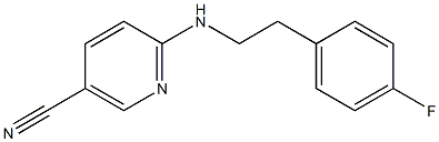 6-{[2-(4-fluorophenyl)ethyl]amino}nicotinonitrile Struktur