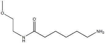 6-amino-N-(2-methoxyethyl)hexanamide Struktur