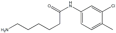 6-amino-N-(3-chloro-4-methylphenyl)hexanamide Struktur