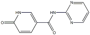 6-oxo-N-(pyrimidin-2-yl)-1,6-dihydropyridine-3-carboxamide Struktur