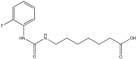 7-({[(2-fluorophenyl)amino]carbonyl}amino)heptanoic acid Struktur