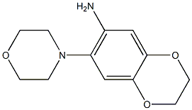 7-(morpholin-4-yl)-2,3-dihydro-1,4-benzodioxin-6-amine Struktur