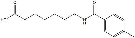 7-[(4-methylbenzoyl)amino]heptanoic acid Struktur