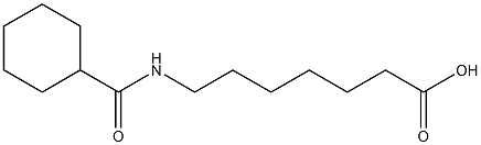 7-[(cyclohexylcarbonyl)amino]heptanoic acid Struktur