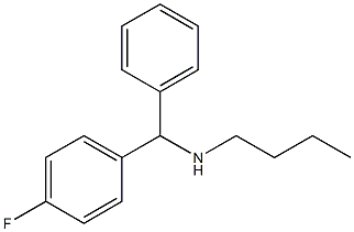 butyl[(4-fluorophenyl)(phenyl)methyl]amine Struktur