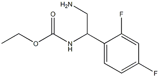 ethyl 2-amino-1-(2,4-difluorophenyl)ethylcarbamate Struktur