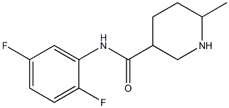 N-(2,5-difluorophenyl)-6-methylpiperidine-3-carboxamide Struktur