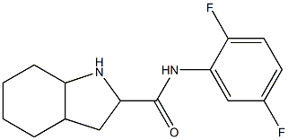 N-(2,5-difluorophenyl)octahydro-1H-indole-2-carboxamide Struktur