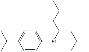 N-(2,6-dimethylheptan-4-yl)-4-(propan-2-yl)aniline Struktur