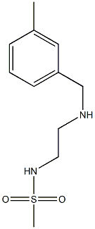 N-(2-{[(3-methylphenyl)methyl]amino}ethyl)methanesulfonamide Struktur