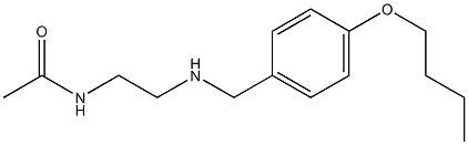 N-(2-{[(4-butoxyphenyl)methyl]amino}ethyl)acetamide Struktur