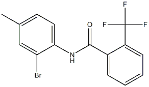 N-(2-bromo-4-methylphenyl)-2-(trifluoromethyl)benzamide Struktur