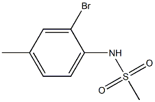 N-(2-bromo-4-methylphenyl)methanesulfonamide Struktur