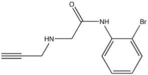 N-(2-bromophenyl)-2-(prop-2-yn-1-ylamino)acetamide Struktur