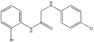 N-(2-bromophenyl)-2-[(4-chlorophenyl)amino]acetamide Struktur