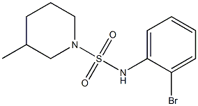 N-(2-bromophenyl)-3-methylpiperidine-1-sulfonamide Struktur