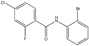 N-(2-bromophenyl)-4-chloro-2-fluorobenzamide Struktur