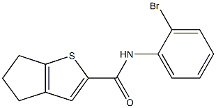 N-(2-bromophenyl)-5,6-dihydro-4H-cyclopenta[b]thiophene-2-carboxamide Struktur