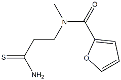 N-(2-carbamothioylethyl)-N-methylfuran-2-carboxamide Struktur