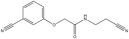 N-(2-cyanoethyl)-2-(3-cyanophenoxy)acetamide Struktur