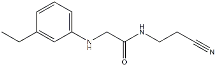 N-(2-cyanoethyl)-2-[(3-ethylphenyl)amino]acetamide Struktur