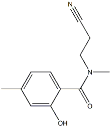 N-(2-cyanoethyl)-2-hydroxy-N,4-dimethylbenzamide Struktur