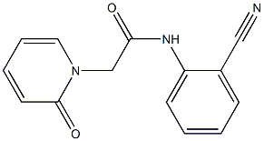 N-(2-cyanophenyl)-2-(2-oxo-1,2-dihydropyridin-1-yl)acetamide Struktur