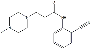 N-(2-cyanophenyl)-3-(4-methylpiperazin-1-yl)propanamide Struktur