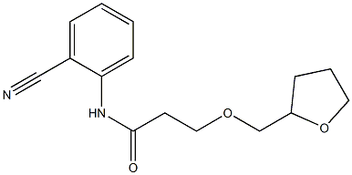 N-(2-cyanophenyl)-3-(oxolan-2-ylmethoxy)propanamide Struktur