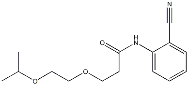 N-(2-cyanophenyl)-3-[2-(propan-2-yloxy)ethoxy]propanamide Struktur