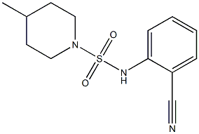 N-(2-cyanophenyl)-4-methylpiperidine-1-sulfonamide Struktur