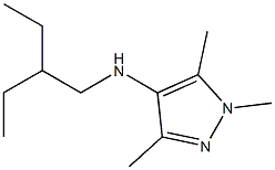 N-(2-ethylbutyl)-1,3,5-trimethyl-1H-pyrazol-4-amine Struktur