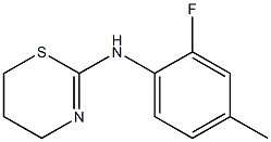 N-(2-fluoro-4-methylphenyl)-5,6-dihydro-4H-1,3-thiazin-2-amine Struktur