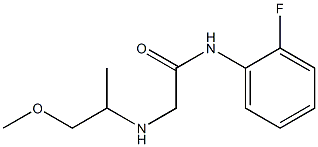 N-(2-fluorophenyl)-2-[(1-methoxypropan-2-yl)amino]acetamide Struktur