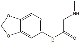 N-(2H-1,3-benzodioxol-5-yl)-2-(methylamino)acetamide Struktur