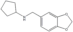 N-(2H-1,3-benzodioxol-5-ylmethyl)cyclopentanamine Struktur