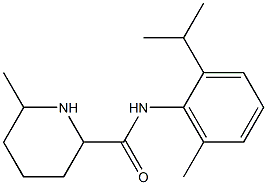 N-(2-isopropyl-6-methylphenyl)-6-methylpiperidine-2-carboxamide Struktur