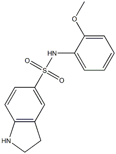 N-(2-methoxyphenyl)-2,3-dihydro-1H-indole-5-sulfonamide Struktur