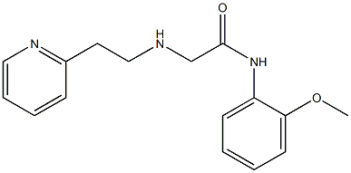 N-(2-methoxyphenyl)-2-{[2-(pyridin-2-yl)ethyl]amino}acetamide Struktur