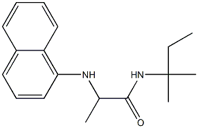 N-(2-methylbutan-2-yl)-2-(naphthalen-1-ylamino)propanamide Struktur