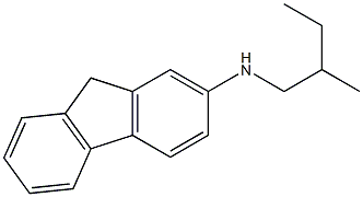 N-(2-methylbutyl)-9H-fluoren-2-amine Struktur