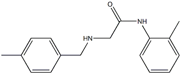 N-(2-methylphenyl)-2-{[(4-methylphenyl)methyl]amino}acetamide Struktur