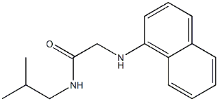 N-(2-methylpropyl)-2-(naphthalen-1-ylamino)acetamide Struktur