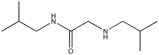 N-(2-methylpropyl)-2-[(2-methylpropyl)amino]acetamide Struktur