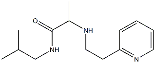 N-(2-methylpropyl)-2-{[2-(pyridin-2-yl)ethyl]amino}propanamide Struktur