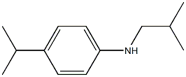 N-(2-methylpropyl)-4-(propan-2-yl)aniline Struktur