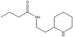 N-(2-piperidin-2-ylethyl)butanamide Struktur