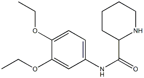 N-(3,4-diethoxyphenyl)piperidine-2-carboxamide Struktur